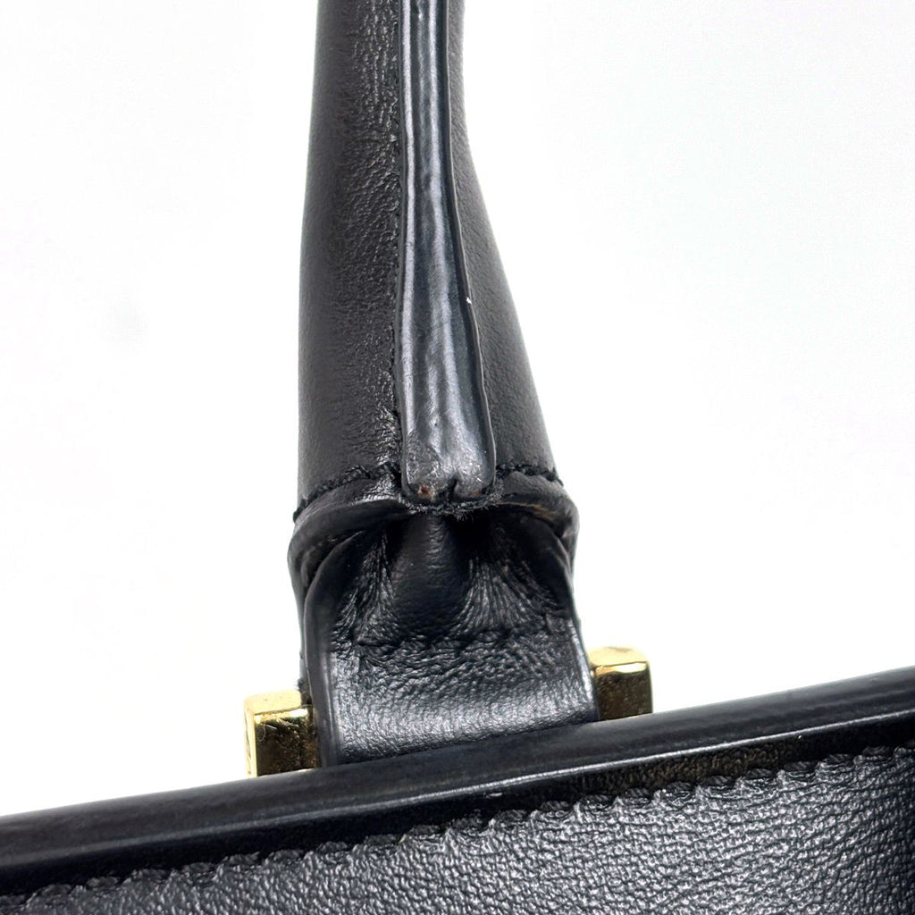 Saint Laurent Baby Cabas Handbag 2-Way Leather Black — view 6