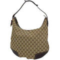 Gucci Shoulder Bag Princy GG Pattern Canvas Brown