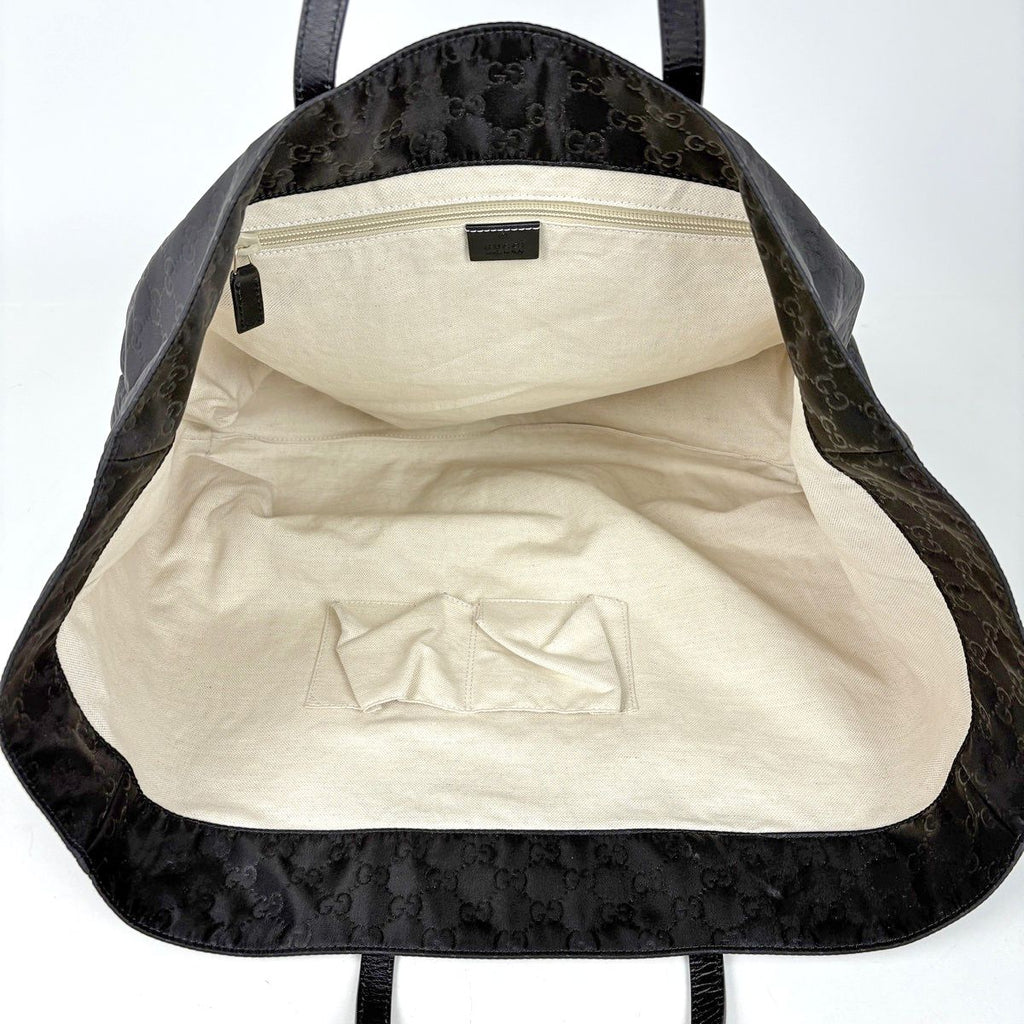 Gucci Tote Bag GG Pattern Nylon Black — view 7