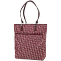 Dior Tote Bag Trotter Pattern Canvas Bordeaux
