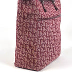 Dior Tote Bag Trotter Pattern Canvas Bordeaux — view 4