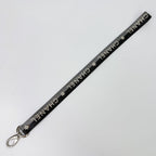 Chanel Logo Star Neck Strap Nylon Metal Black Gray White Silver Vintage