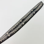 Chanel Logo Star Neck Strap Nylon Metal Black Gray White Silver Vintage — view 5