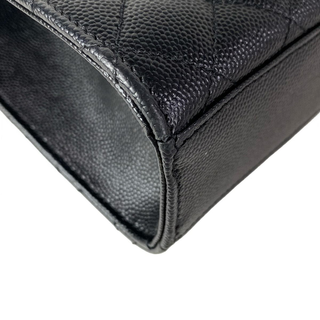 Saint Laurent Paris Shoulder Bag Classic Monogram Satchel Black Chain — view 8