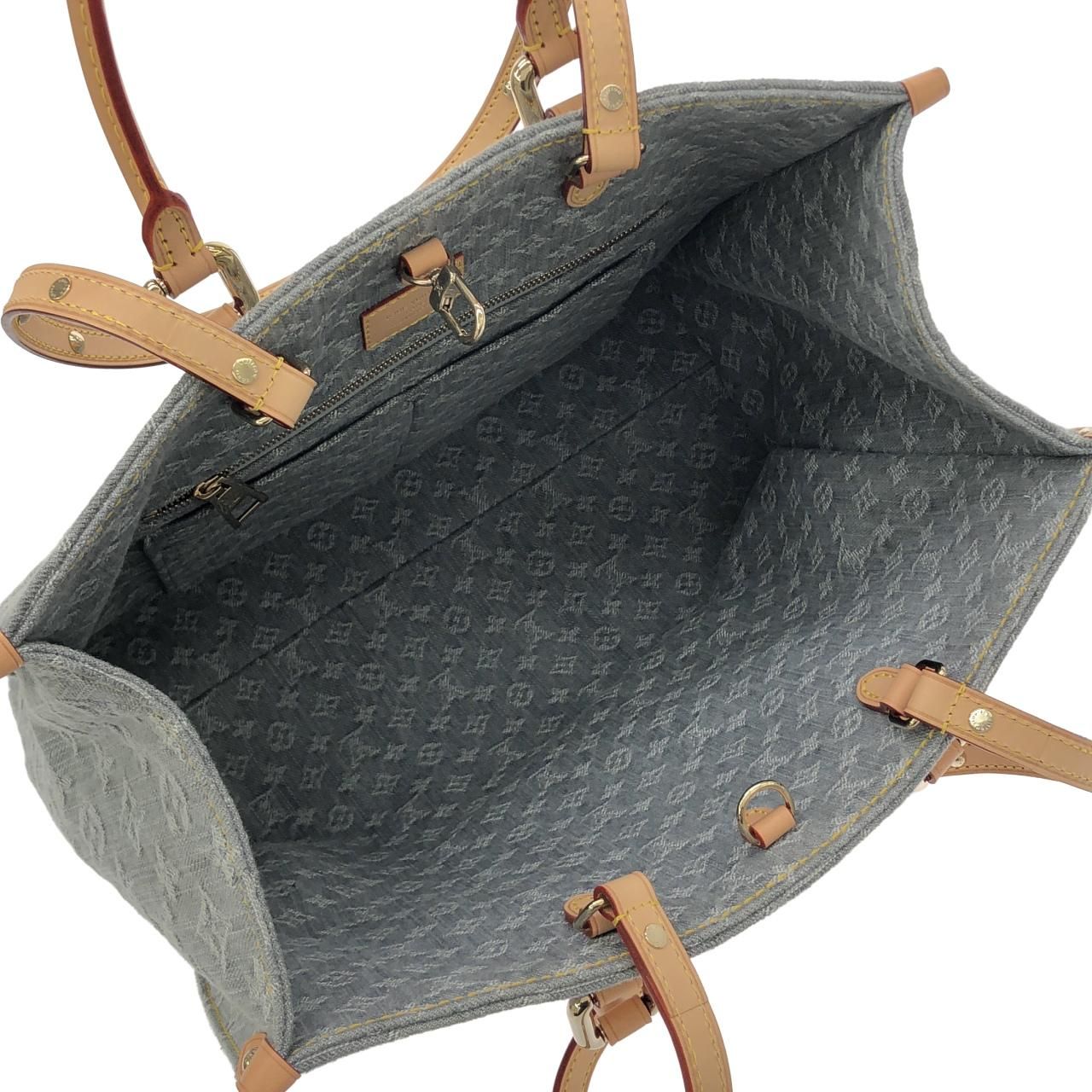 Louis Vuitton Monogram Denim On The Go MM Bag — view 7