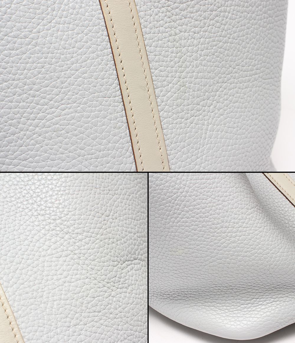 Hermes Handbag Silver Taurillon Clemence Picotin Lock PM — view 8