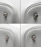 Hermes Handbag Silver Taurillon Clemence Picotin Lock PM — view 5
