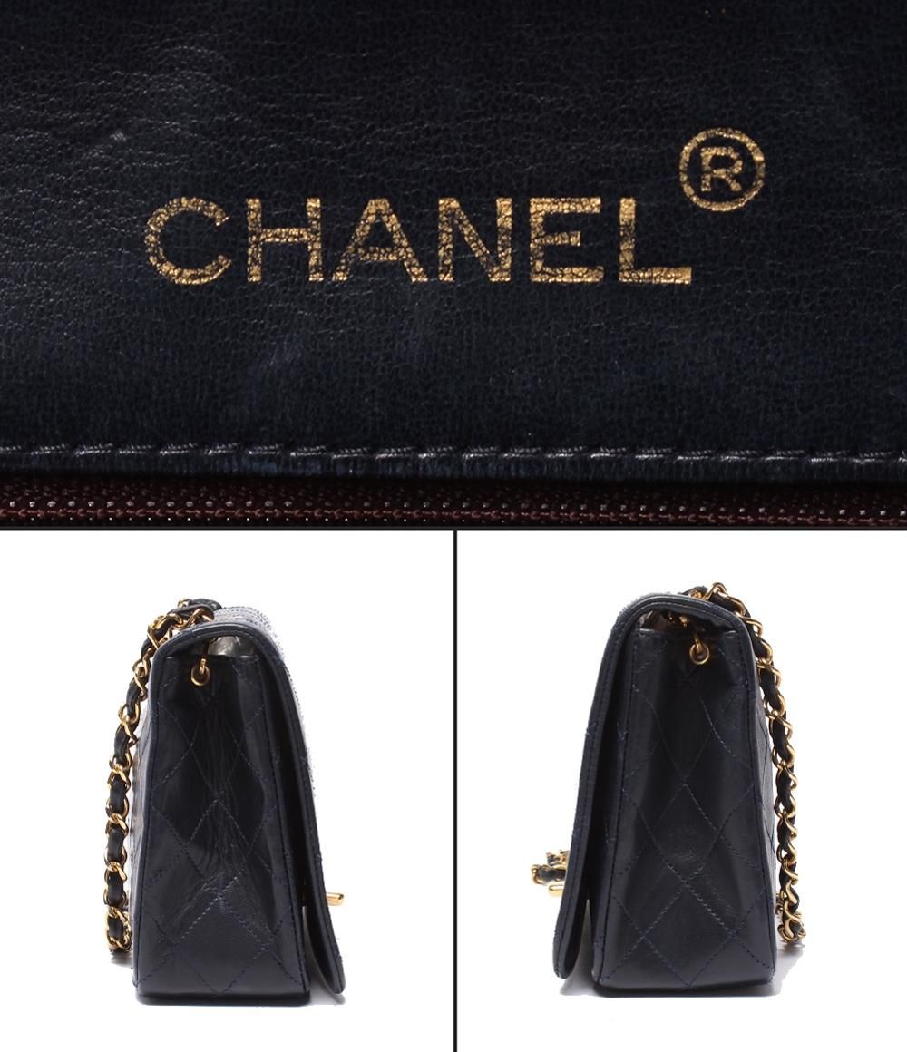 Chanel Chain Shoulder Bag Quilted Full Flap Gold Lambskin — view 4