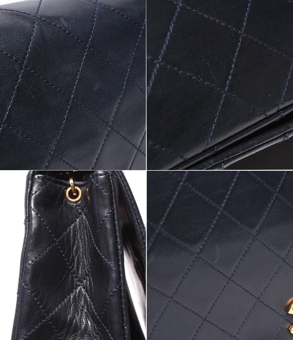 Chanel Chain Shoulder Bag Quilted Full Flap Gold Lambskin — view 8