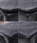 Chanel Chain Shoulder Bag Quilted Full Flap Gold Lambskin — view 5