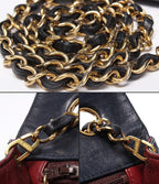 Chanel Chain Shoulder Bag Quilted Full Flap Gold Lambskin — view 7