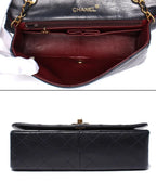 Chanel Chain Shoulder Bag Quilted Full Flap Gold Lambskin — view 3