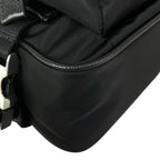 Prada Shoulder Bag Black Re-Nylon Triangle Logo — view 7