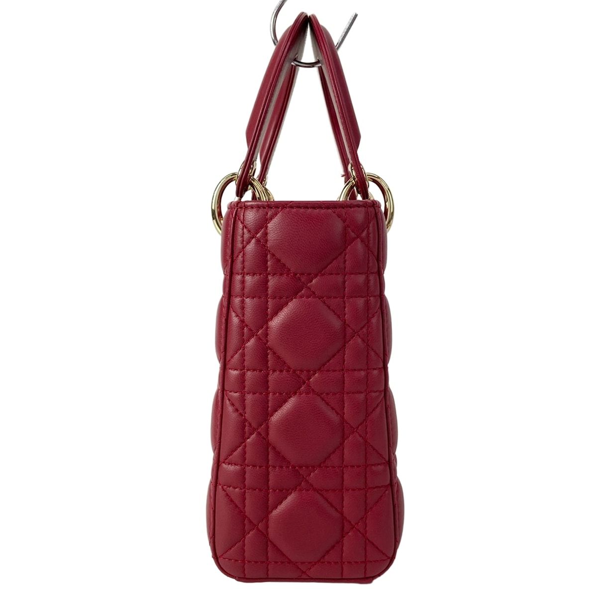 Dior Handbag Lady Bordeaux Leather — view 2