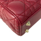 Dior Handbag Lady Bordeaux Leather — view 7