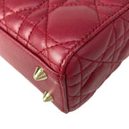 Dior Handbag Lady Bordeaux Leather — view 8