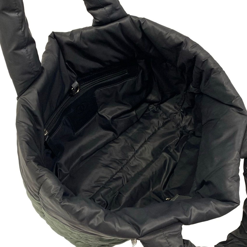 Chanel Tote Bag Coco Cocoon Green Black Gray — view 7