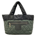 Chanel Tote Bag Coco Cocoon Green Black Gray