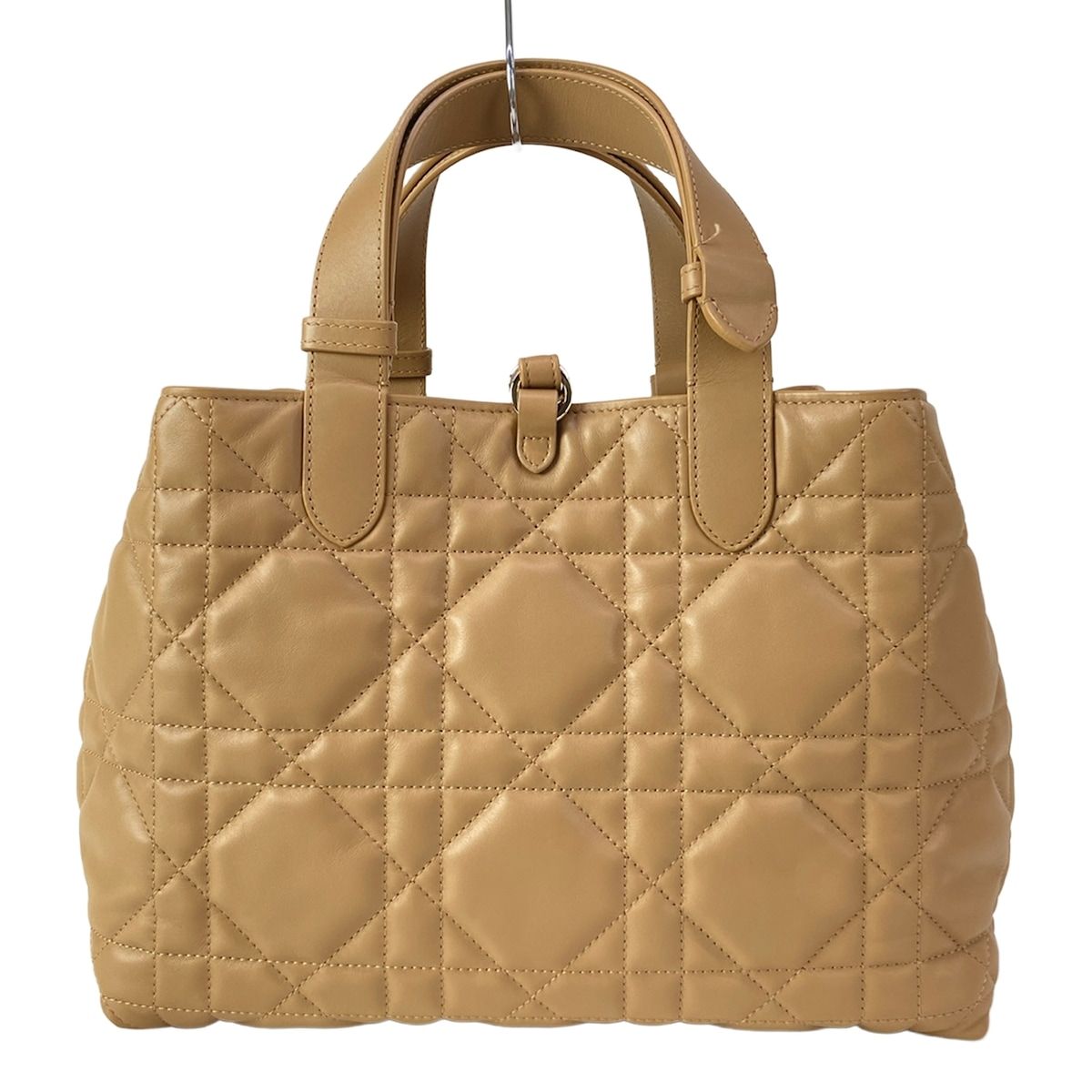 Dior Tote Bag Toujours Medium Light Brown Macro Cannage — view 3