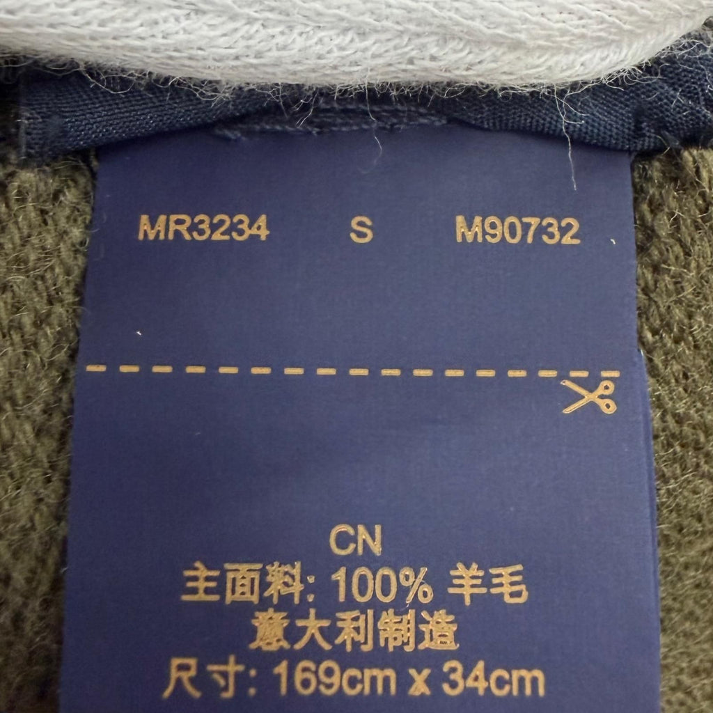 Louis Vuitton Monogram Stripes Wool 100% Scarf Khaki — view 8