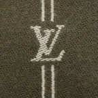 Louis Vuitton Monogram Stripes Wool 100% Scarf Khaki — view 6