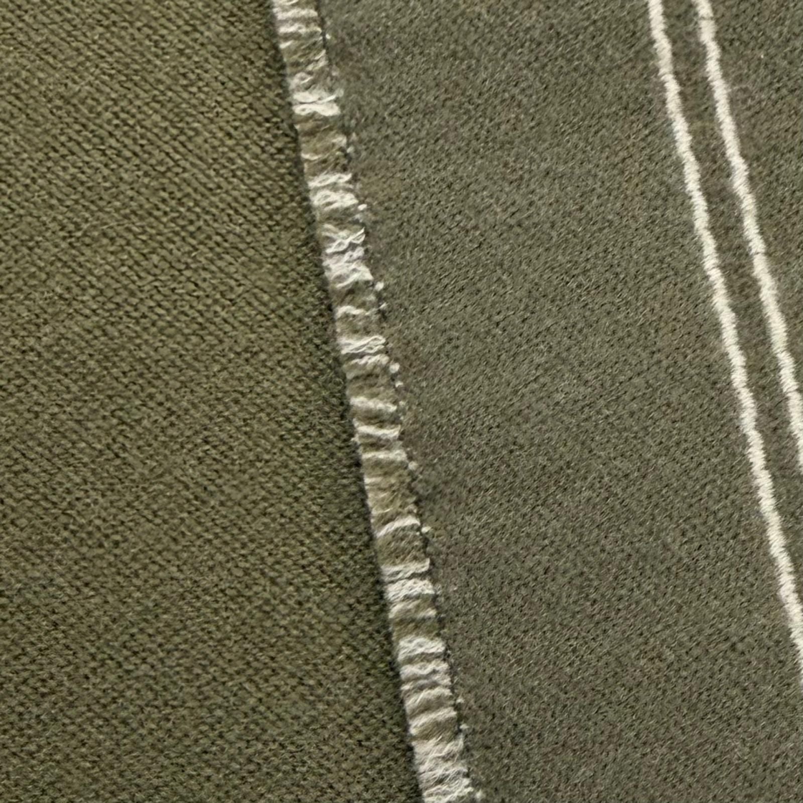 Louis Vuitton Monogram Stripes Wool 100% Scarf Khaki — view 5