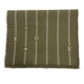 Louis Vuitton Monogram Stripes Wool 100% Scarf Khaki