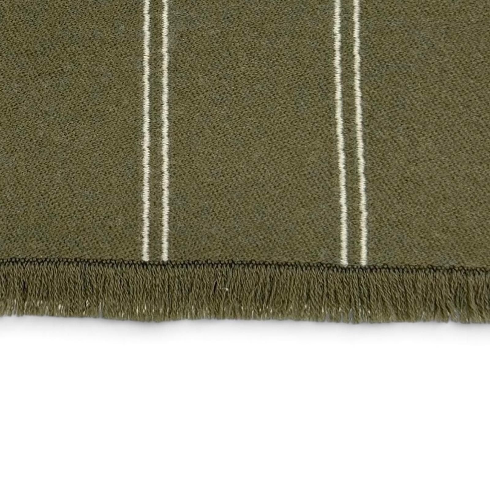 Louis Vuitton Monogram Stripes Wool 100% Scarf Khaki — view 4