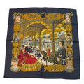 Hermes Carre 90 Silk Scarf Splendeur Des Maharajas Maharaja's Splendor Gray