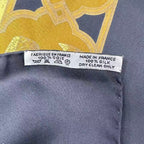 Hermes Carre 90 Silk Scarf Splendeur Des Maharajas Maharaja's Splendor Gray — view 6