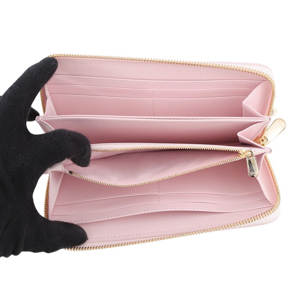 Dior Wallet Dioramour Lady Dior Heart Cannage Lambskin — view 4