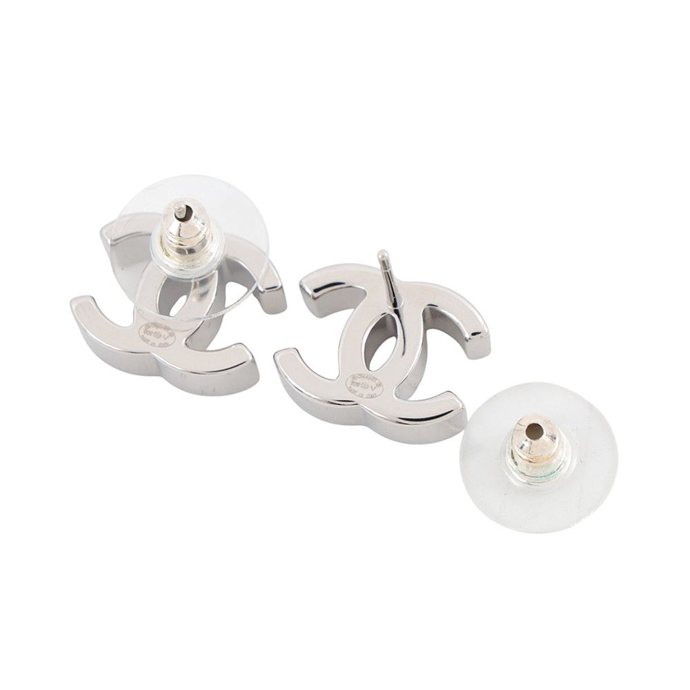 Chanel Earrings CC Logo Rhinestone 26 — view 3