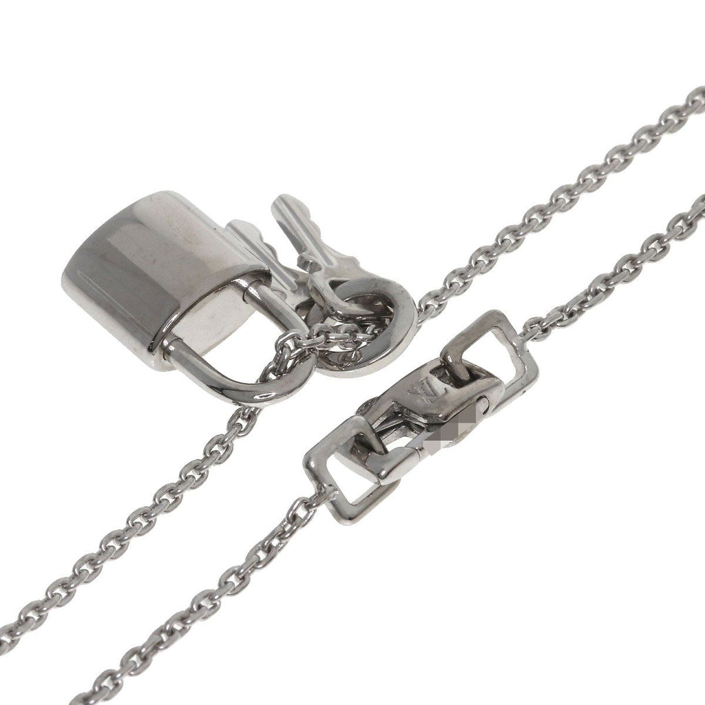 Louis Vuitton Lock It Necklace 18k White Gold — view 2