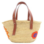 Loewe Flower Basket Tote Bag Calfskin Palm Leaf — view 2