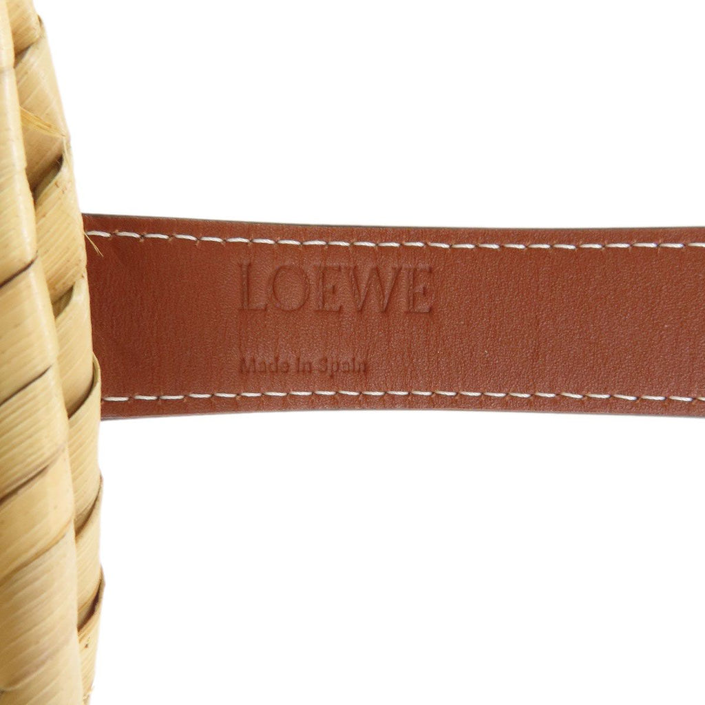 Loewe Flower Basket Tote Bag Calfskin Palm Leaf — view 6