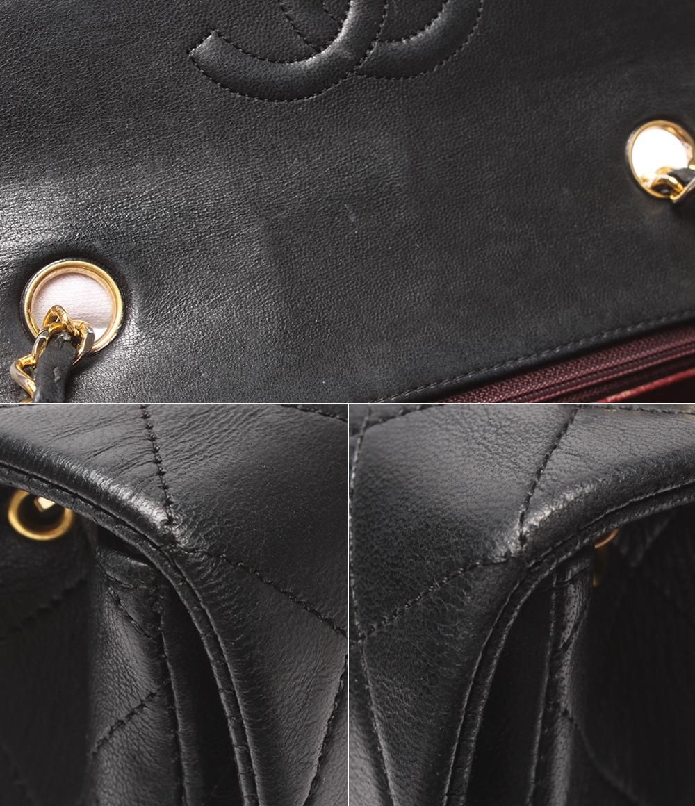 Chanel Chain Shoulder Bag Gold Lambskin Quilted Single Flap — view 7