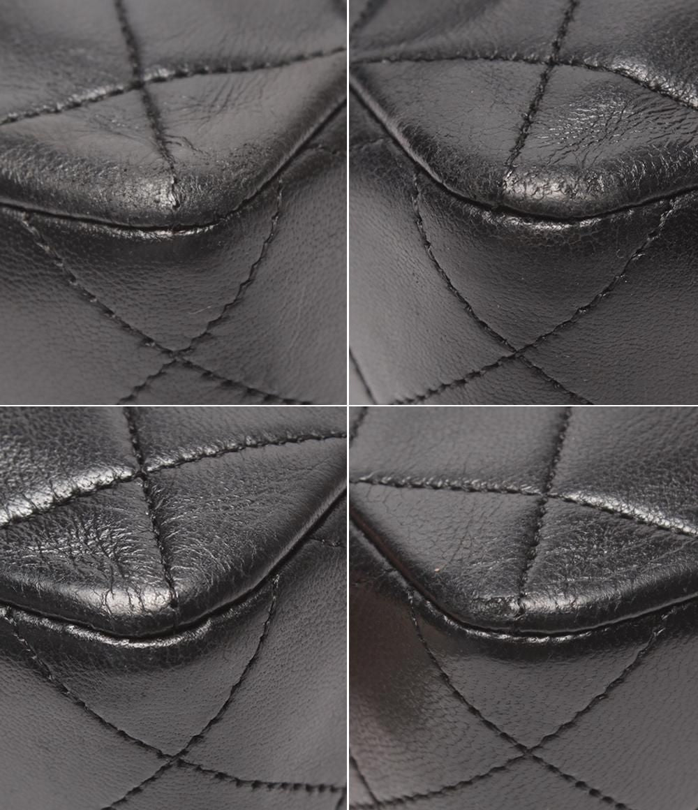 Chanel Chain Shoulder Bag Gold Lambskin Quilted Single Flap — view 5
