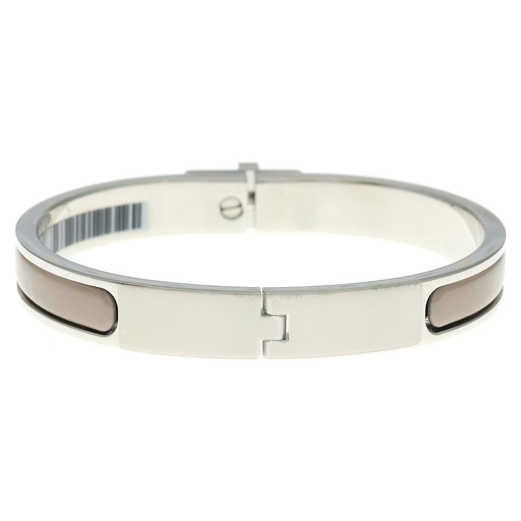Hermes Mini Click Kelly Bracelet PM Cream Silver — view 2