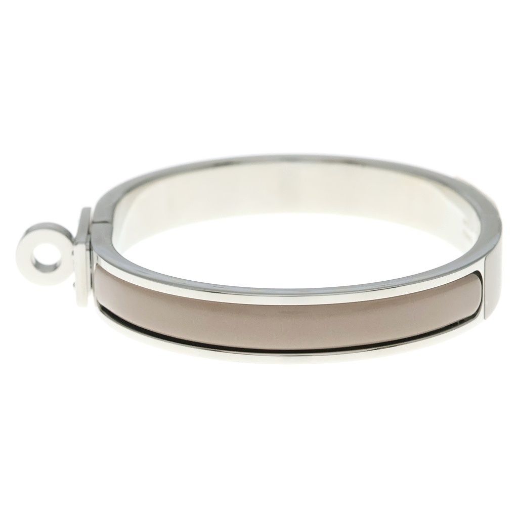Hermes Mini Click Kelly Bracelet PM Cream Silver — view 4