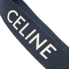 Celine Logo Shoulder Strap Canvas Leather Black — view 5