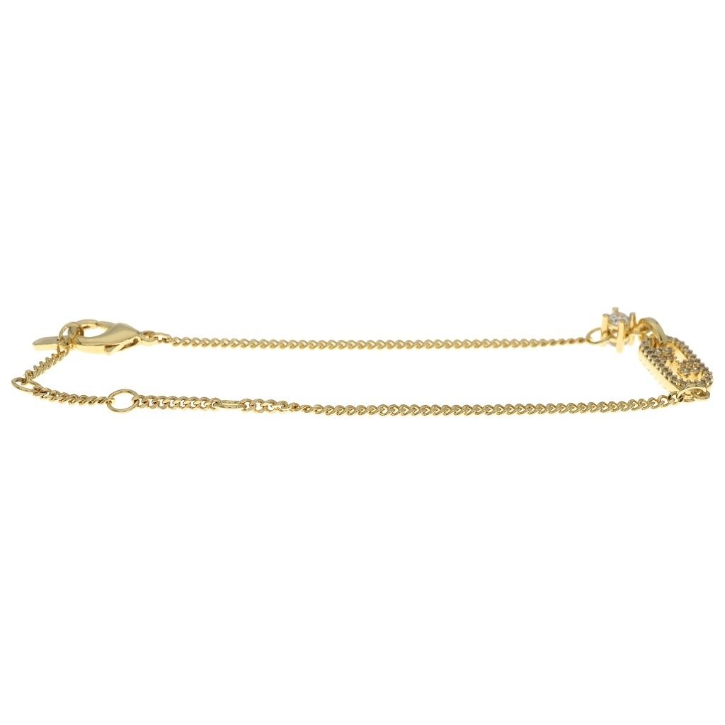 Fendi O'Lock Rhinestone Bracelet Gold — view 3