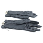 Hermes Soya Gloves Leather Silver Black — view 3