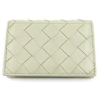 Bottega Veneta Intrecciato Leather Card Case Coin Purse Khaki — view 2