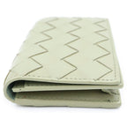 Bottega Veneta Intrecciato Leather Card Case Coin Purse Khaki — view 3