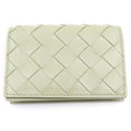 Bottega Veneta Intrecciato Leather Card Case Coin Purse Khaki