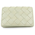 Bottega Veneta Intrecciato Leather Card Case Coin Purse Khaki