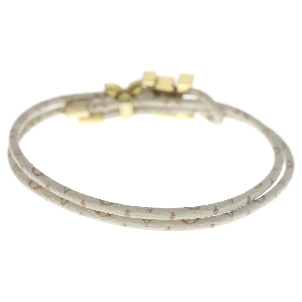 Louis Vuitton Bracelet LV Blue M Monogram Dune Bangle White — view 2