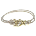 Louis Vuitton Bracelet LV Blue M Monogram Dune Bangle White