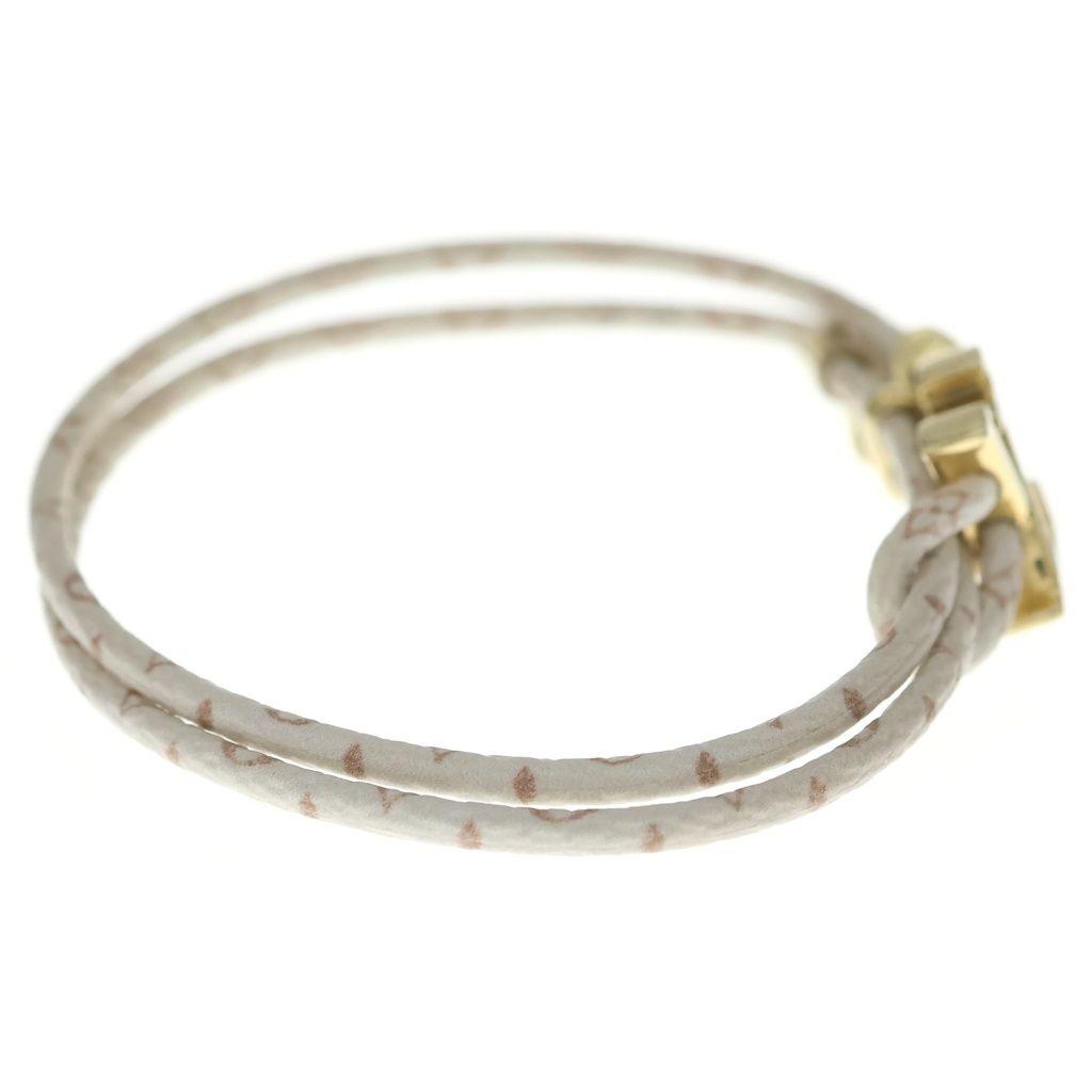 Louis Vuitton Bracelet LV Blue M Monogram Dune Bangle White — view 3
