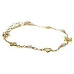 Louis Vuitton LV Heart Motif Pearl Bracelet Gold — view 3